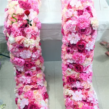 SPR 1and2m 30cm de largura casamento pequeno arco de flores corredor da tabela flor parede de fundo do palco flor artificial decorativa atacado