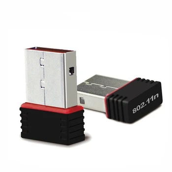 2Pcs 150Mbps 2,4 G IEEE802.11N USB2.0 Para MINI USB Placa de Rede sem Fio do Adaptador Wifi WLAN wi-Fi do Receptor Para Tablet/PC/TV Box