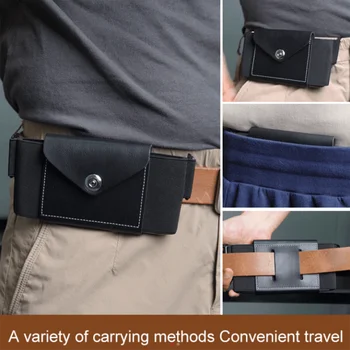 Invisível Anti-roubo de Esticar a Correia de Moda de Bolsa de Homens Multi-função Pequeno Saco da Cintura Cinto de Couro Pack Carteira, Bolsa da Moeda do Caso