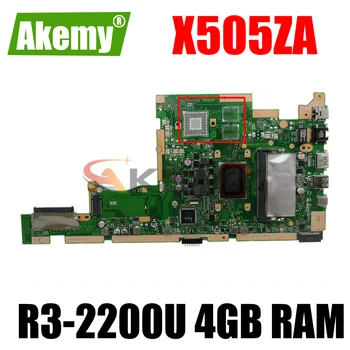 Akemy X505ZA original da placa-mãe Para Asus X505Z A505Z K505Z X505ZA Laptop placa-mãe placa-mãe com R3-2200U 4GB de RAM testado ok