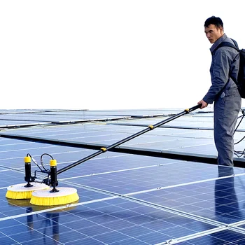 X4 Eléctrica Fotovoltaica robô solar do painel de Ferramentas para limpeza de melhor painel solar, escova de limpeza telescópica de água alimentados pólo