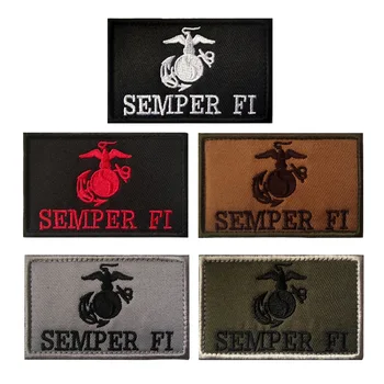 O Corpo de fuzileiros navais Capítulo Militares Emblema Roupas de Saco Bordado de Gancho e Loop Patches América Acessórios Chapéu de Adesivos Applique