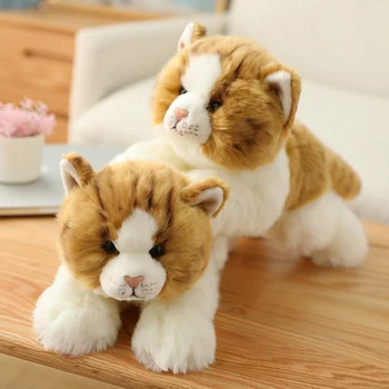 30cm Bonito Simulação de duas Cores gatinha de Pelúcia Brinquedos de Pelúcia Animais Macio Travesseiro de Bonecas Para as Meninas Crianças Presentes de Aniversário