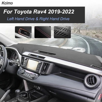 Para Toyota Rav4 2019-2022 XA50 Esteira antiderrapante Tampa do Painel de controle Pad-Sol Dashmat Tapete Anti-UV Auto Acessórios