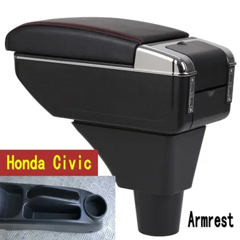 Apoio de braço para Honda Civic Ep3 Braço de Caixa do Console Central arquivo Central de Armazenamento de Conteúdo com Suporte de Copo Cinzeiro de Interface USB