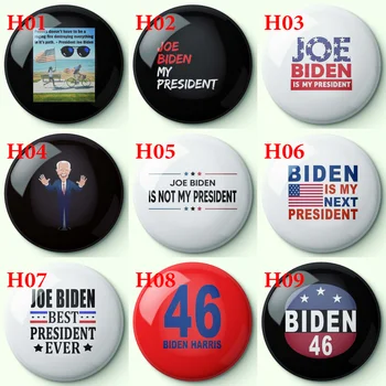 Presidente Joe Biden, O Esmalte Macio Pin Mulheres Roupas Emblema De Metal Broche Amante Chapéu De Desenhos Animados Criativo Colar De Jóias De Presente Engraçado Decoração